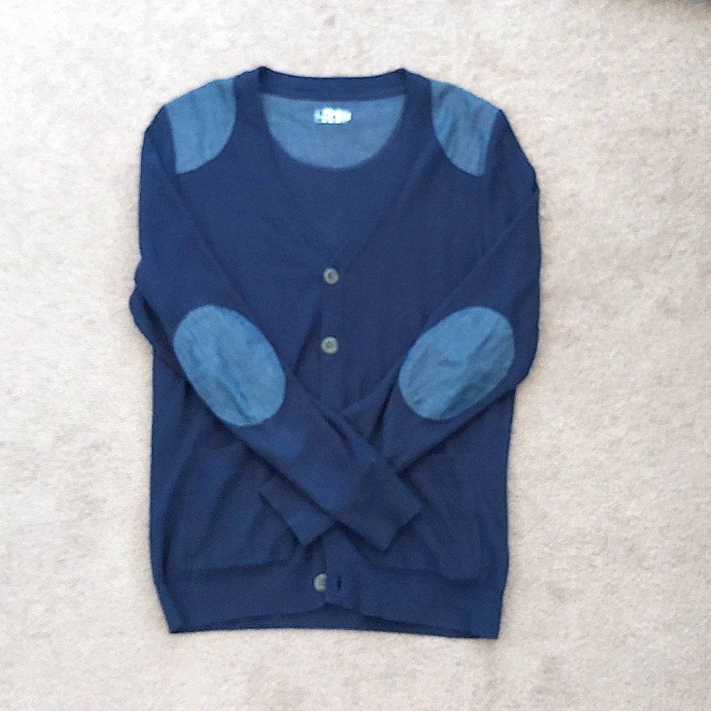 Blue cardigan